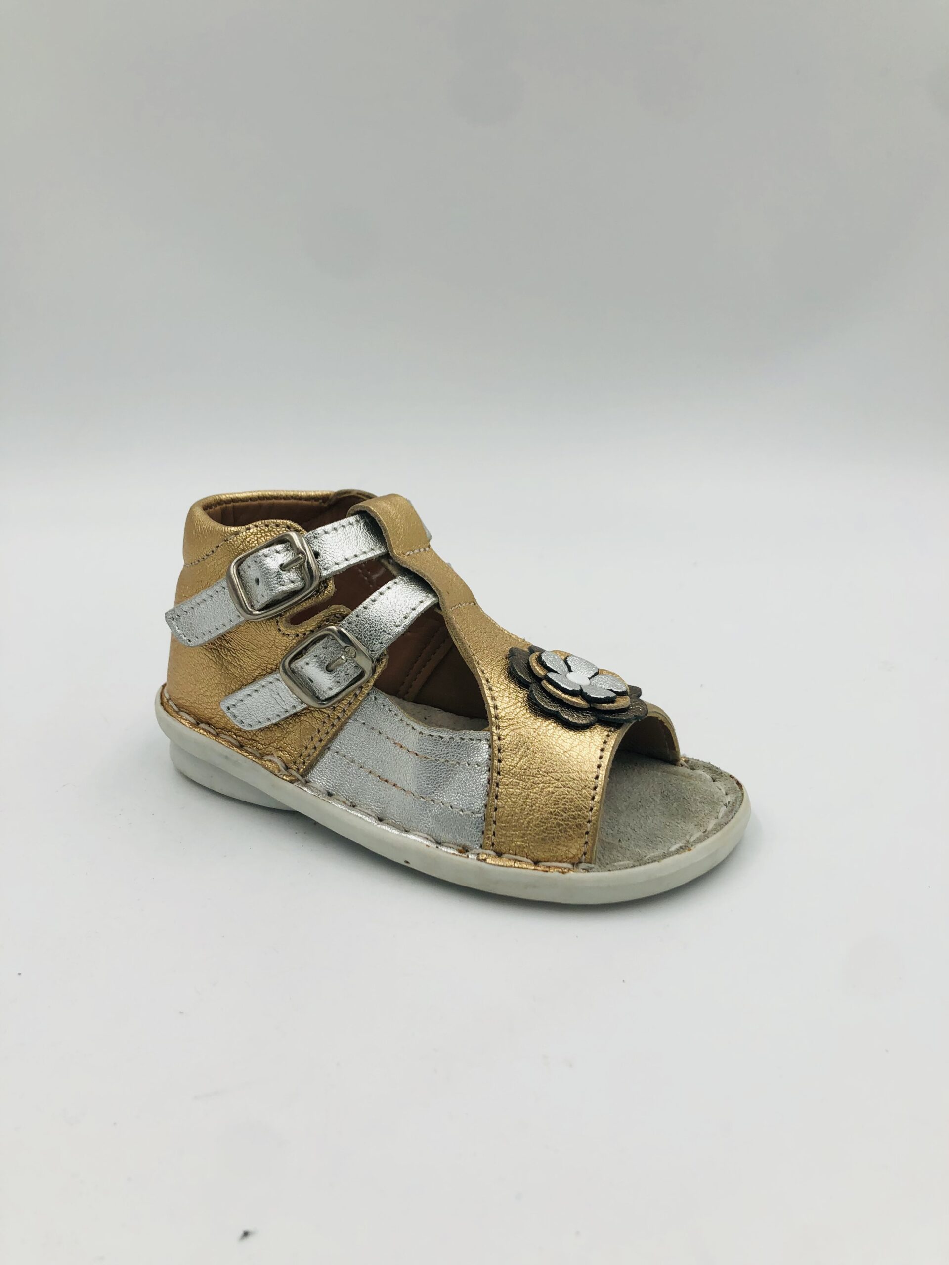 Noodles 77 Gold/Pewter/Silver Infants Sandal
