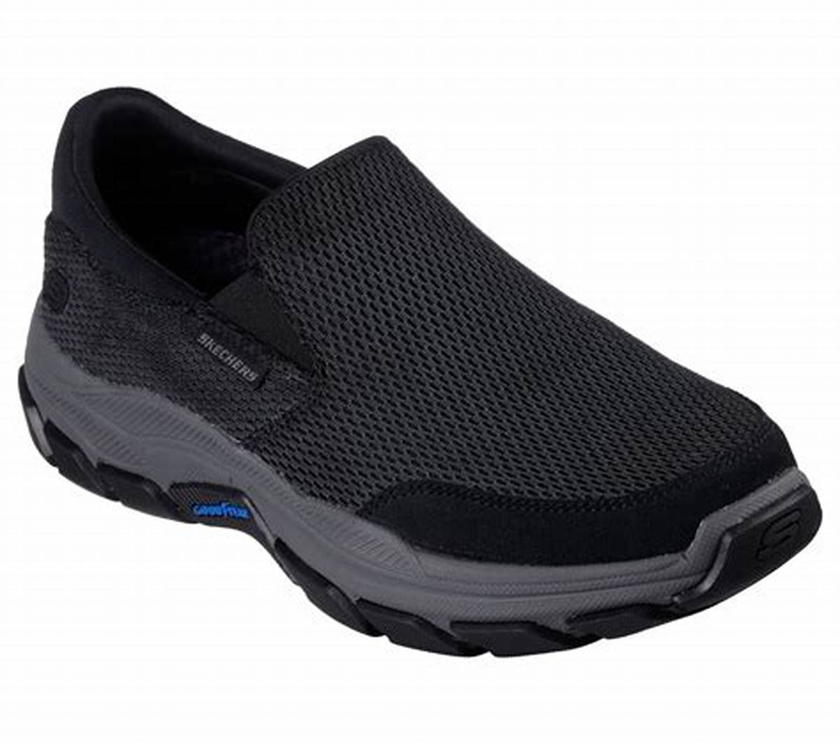 Skechers Goodyear Black/Grey Slipon