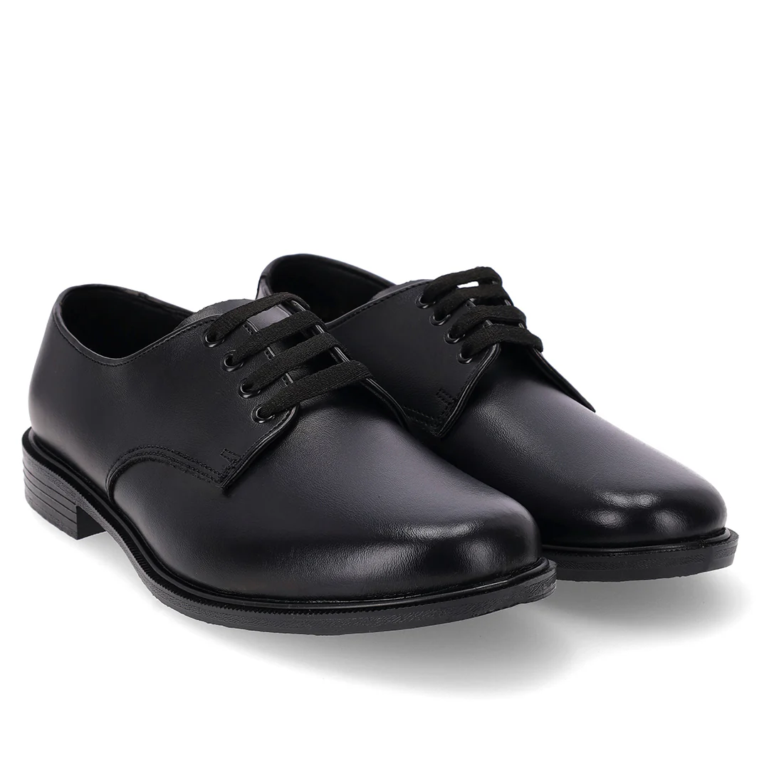 Toughees Hank Black Youths School Shoe