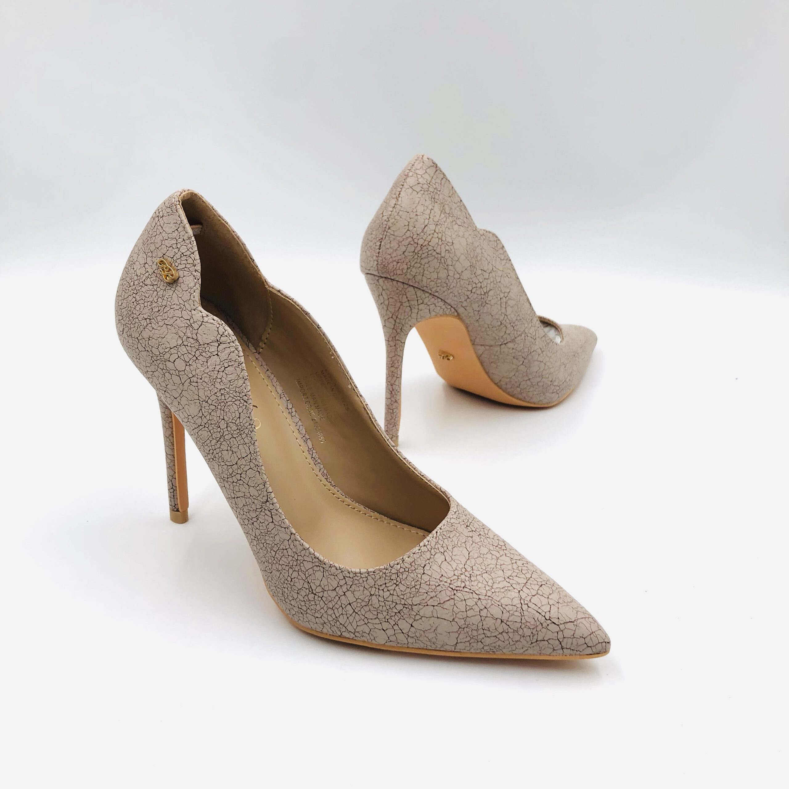 Miss Black Lola 45 Nude Marble Ladies Pointed Heel