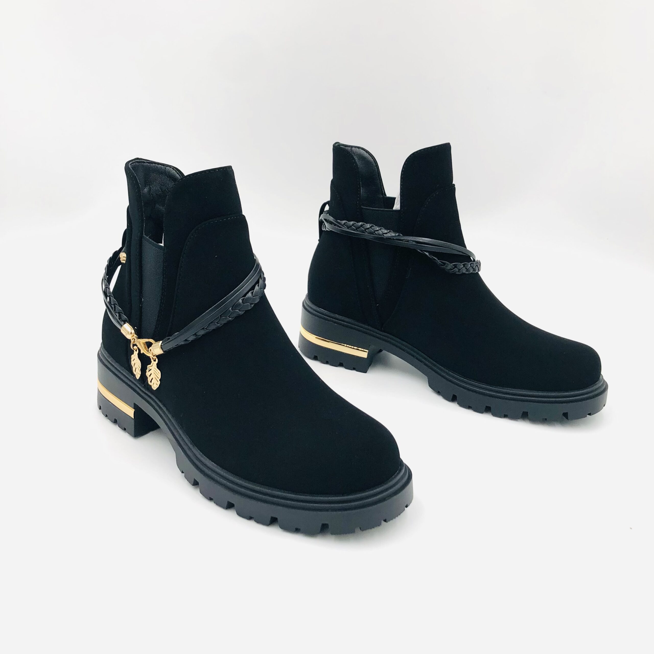 Miss Black Vadar 3 Black Ladies Flat Ankleboot
