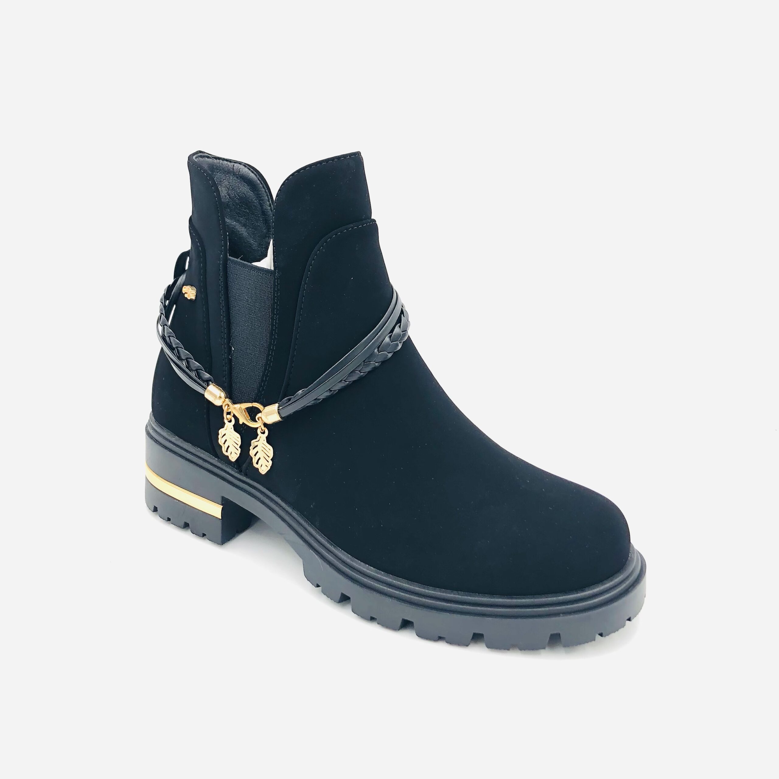 Miss Black Vadar 3 Black Ladies Flat Ankleboot - Image 2