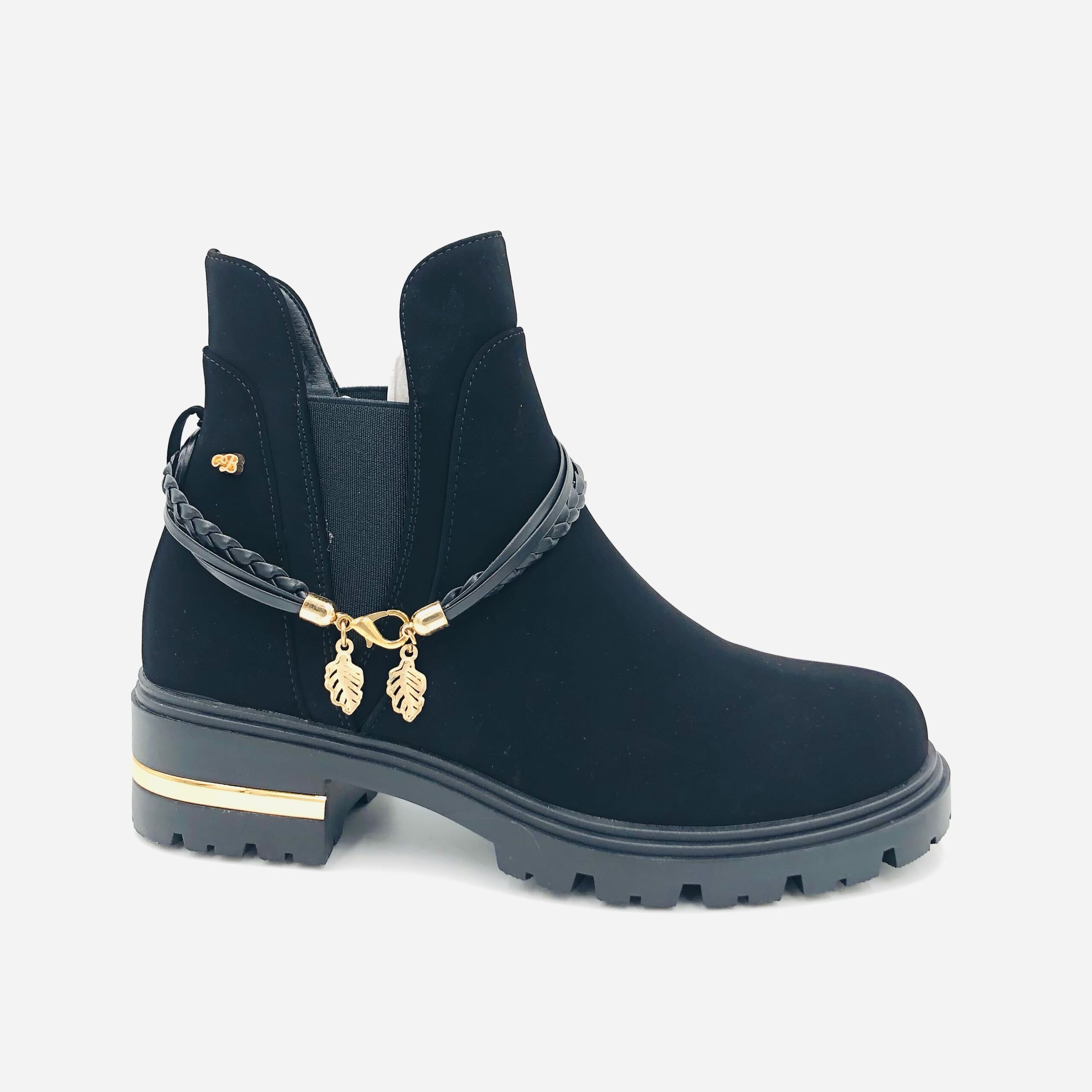 Miss Black Vadar 3 Black Ladies Flat Ankleboot - Image 3