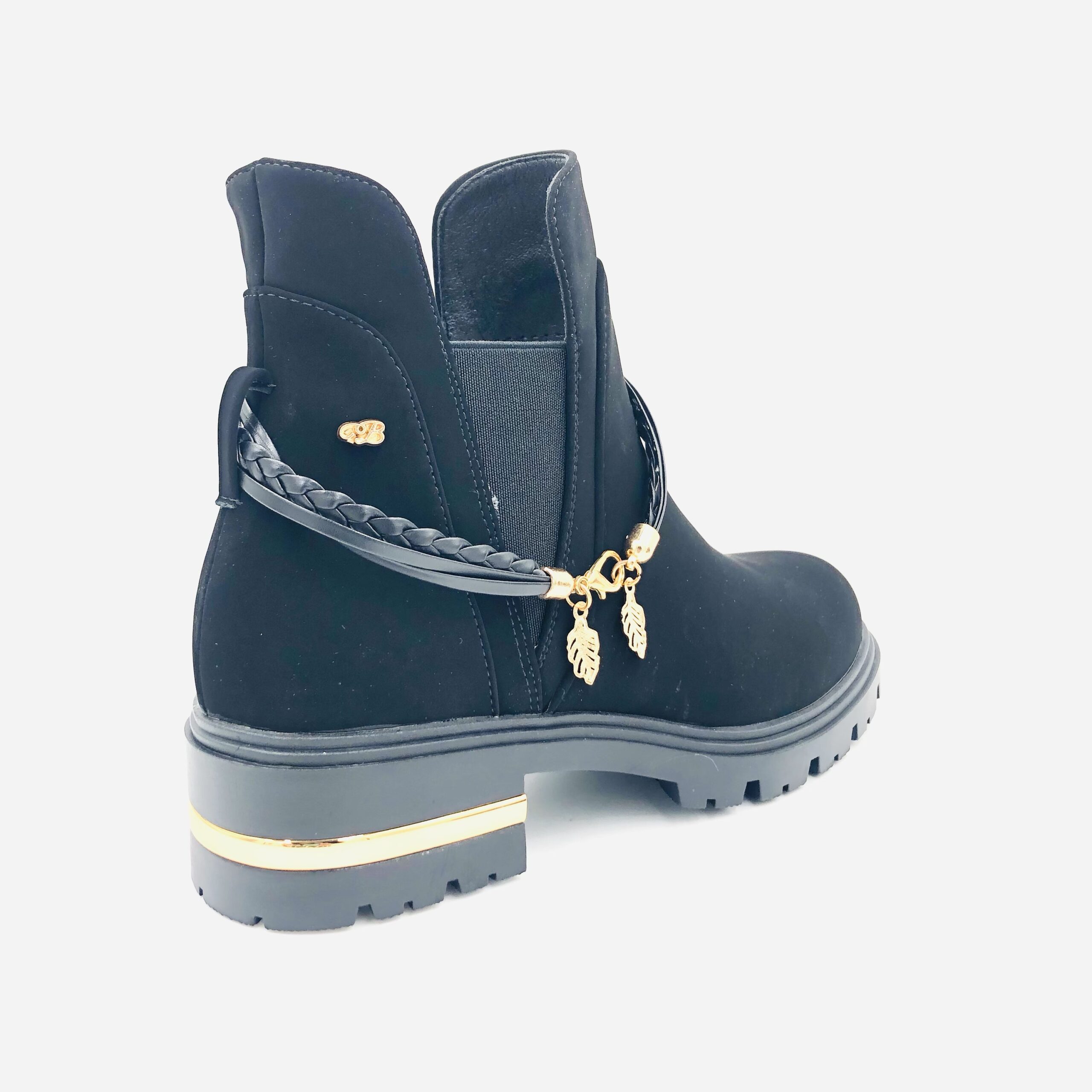 Miss Black Vadar 3 Black Ladies Flat Ankleboot - Image 4