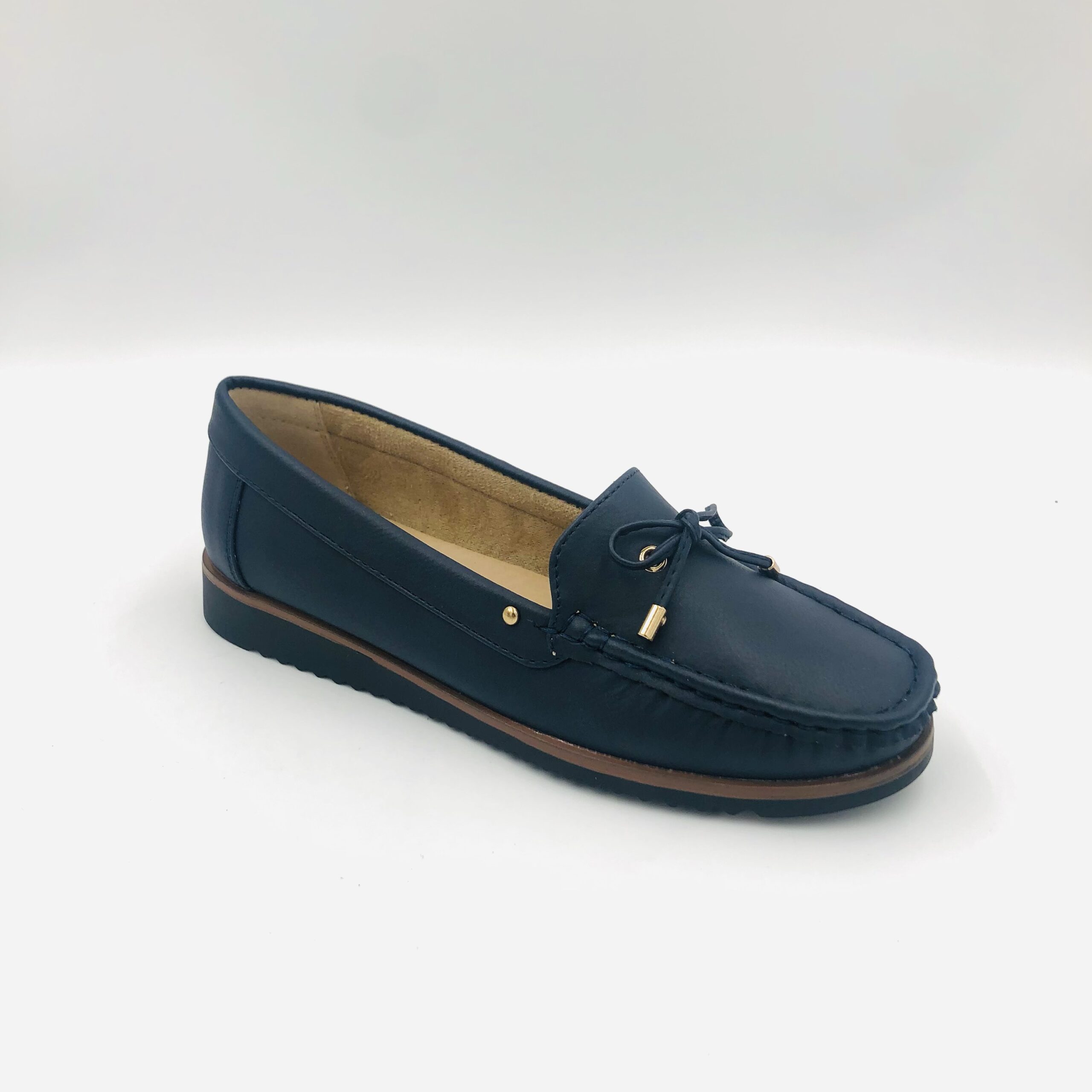Soft Tony By Hush Puppies Navy Ladies Loafer