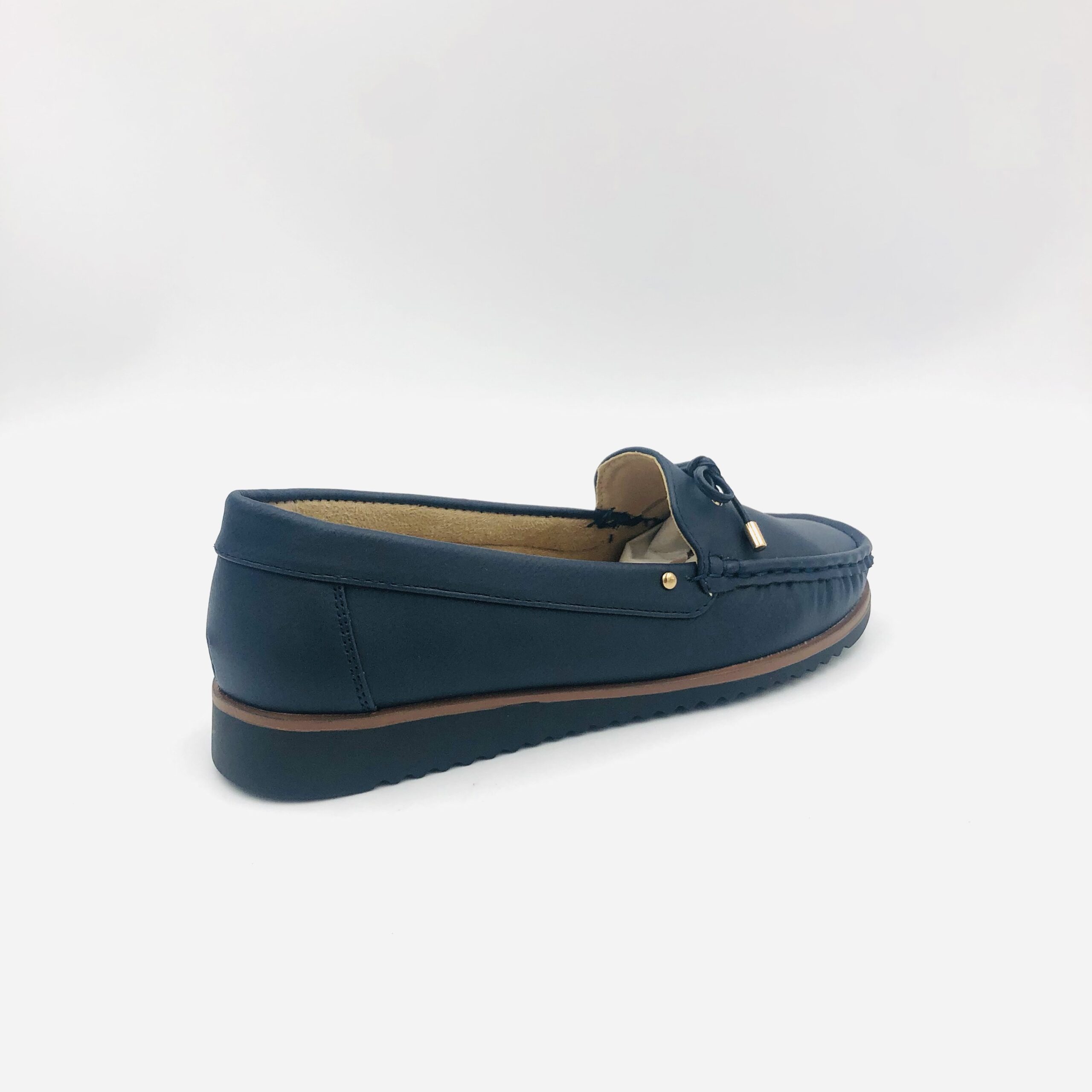 Soft Tony By Hush Puppies Navy Ladies Loafer - Image 3
