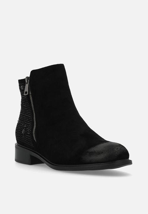Miss Black Zadar 2 Black Ladies Ankle Boot