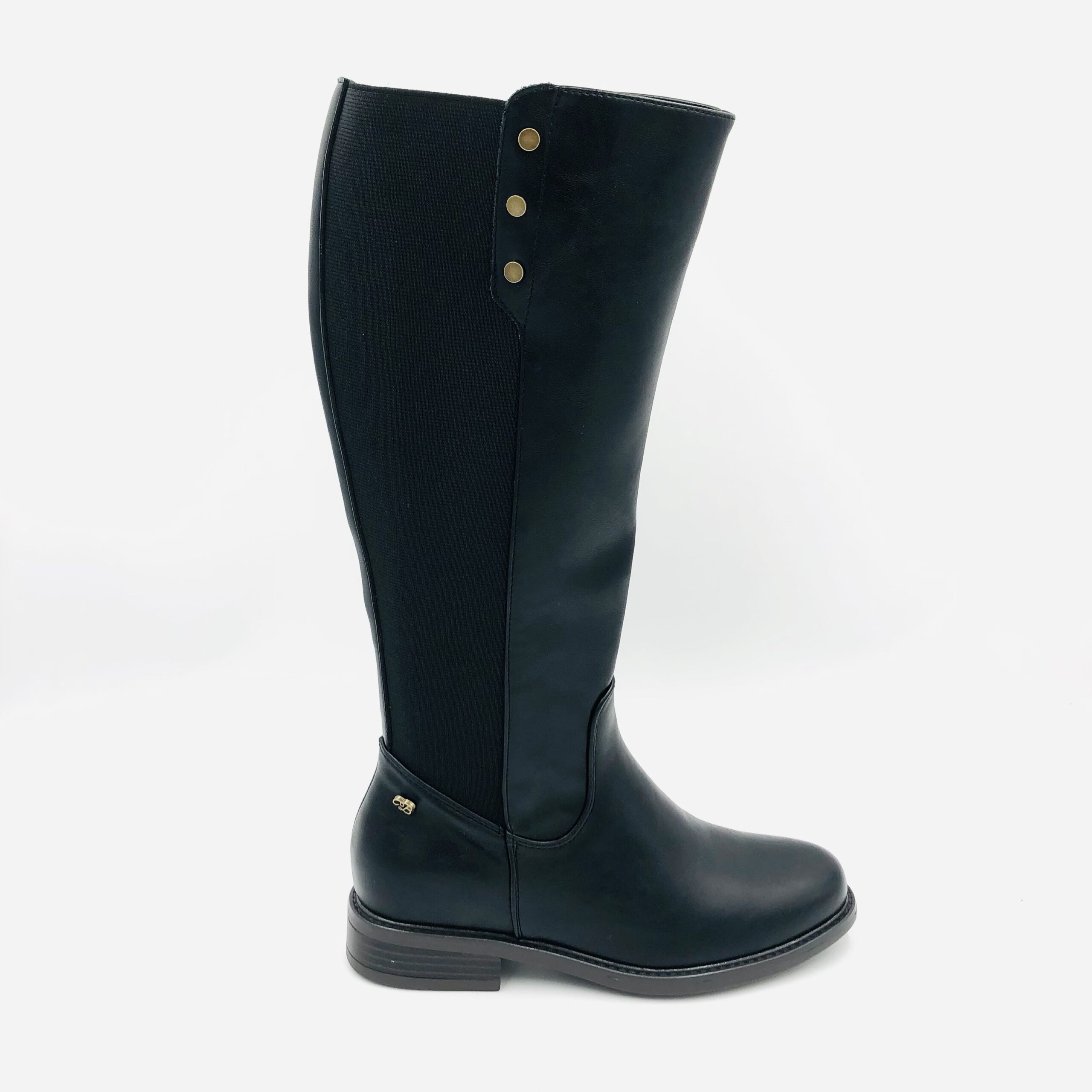 Miss Black Victoria 4 Black Ladies Rider Boot - Image 2