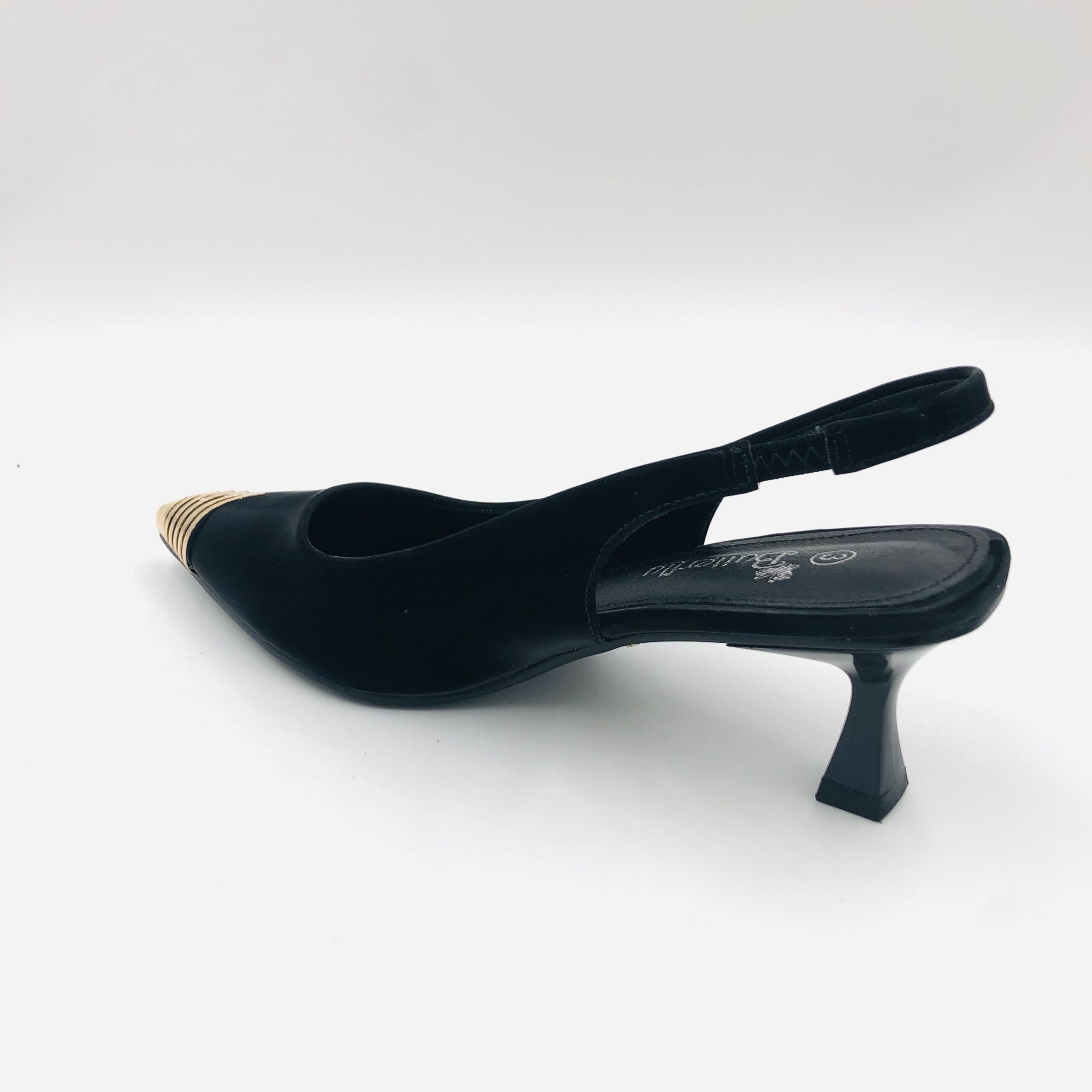 Butterfly Gwenn 1 Black Ladies Slingback Heel - Image 3