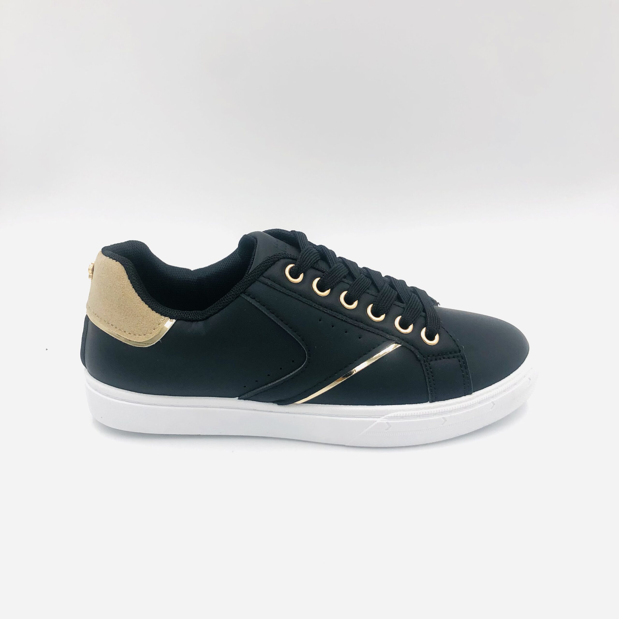 Butterfly Phoenix 1 Black Ladies Court Sneaker - Image 2