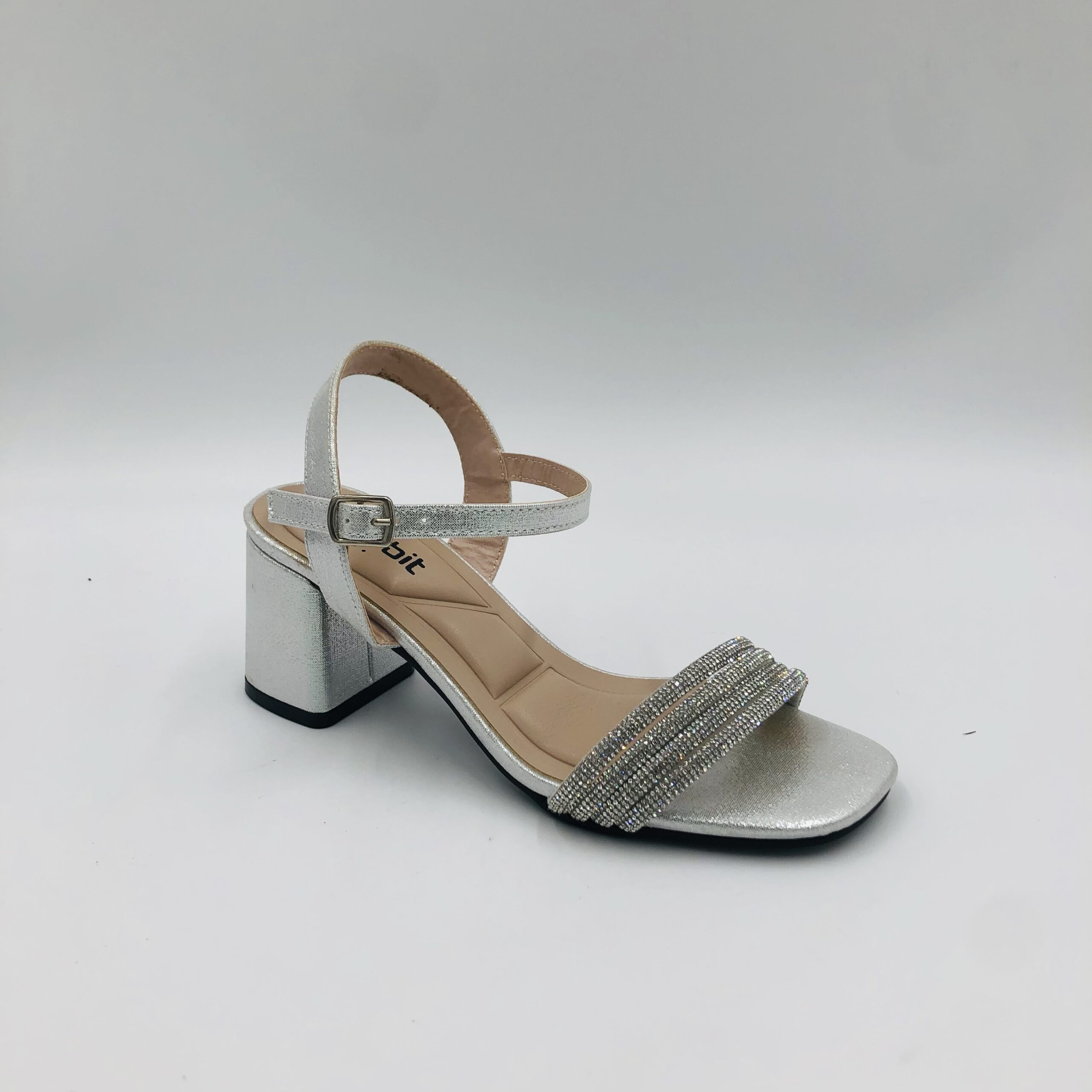 Orbit Ljde01 Silver Ladies Block Heel