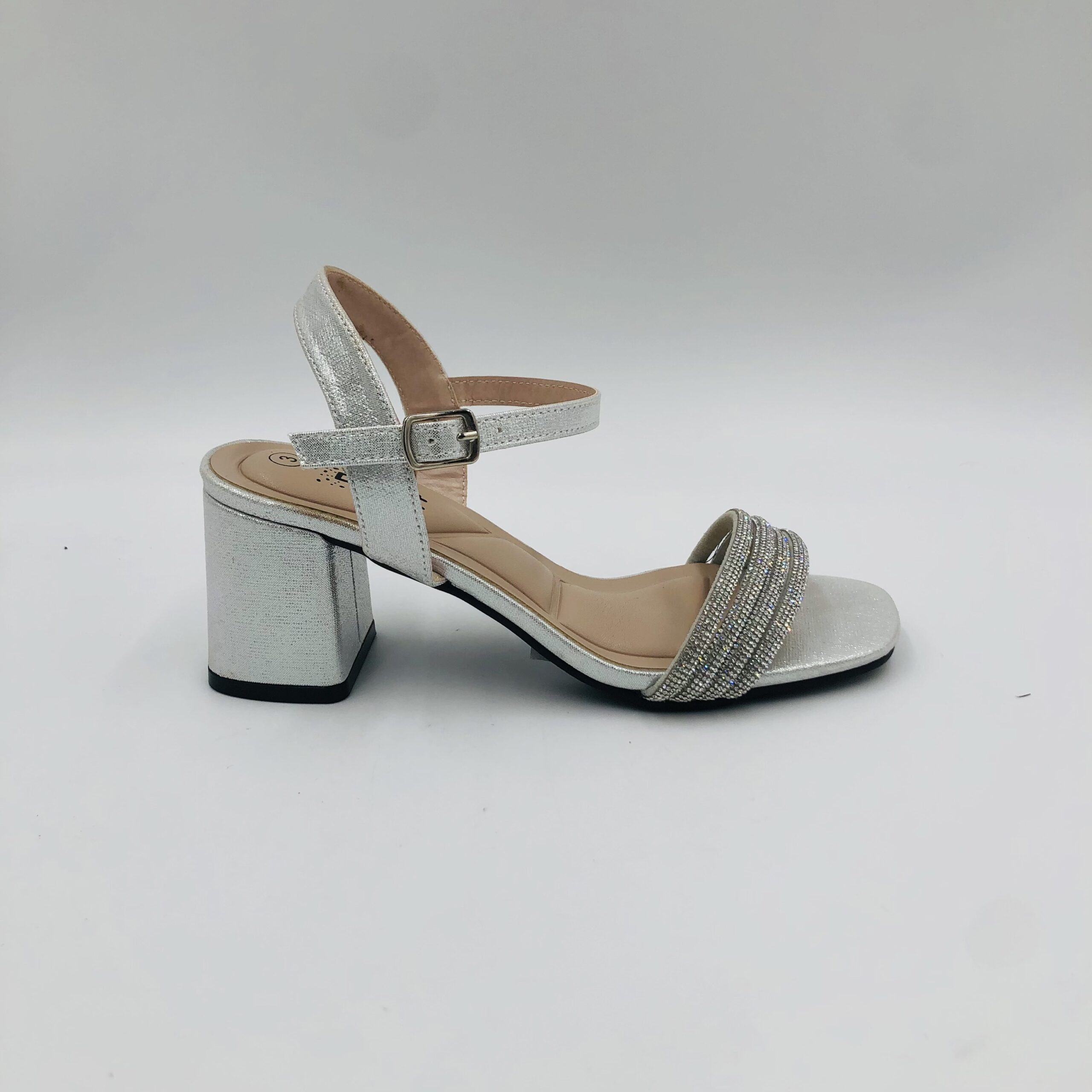 Orbit Ljde01 Silver Ladies Block Heel - Image 2