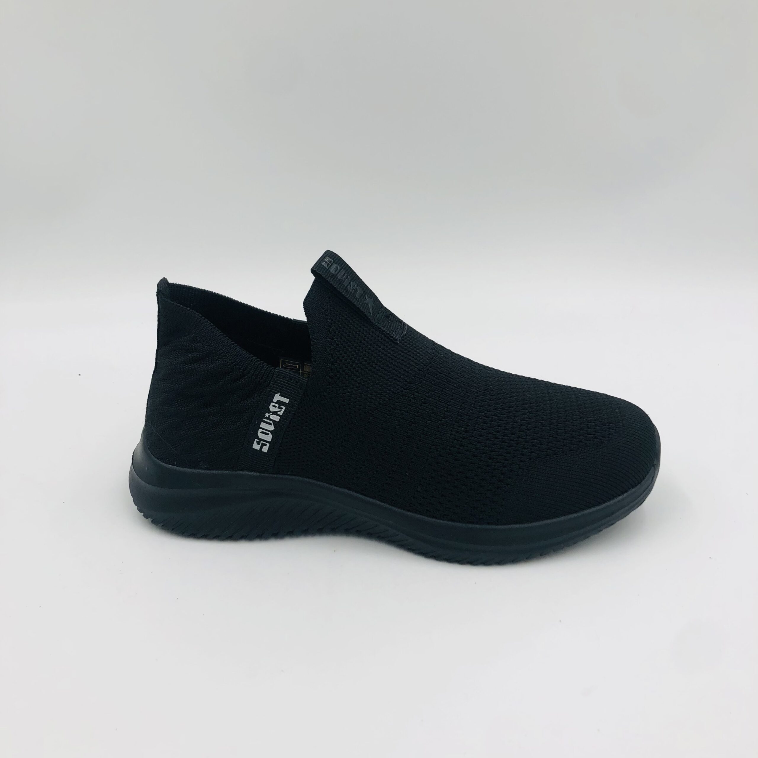 Soviet Ladies Zeta Black Slip-On Takkie - Image 2