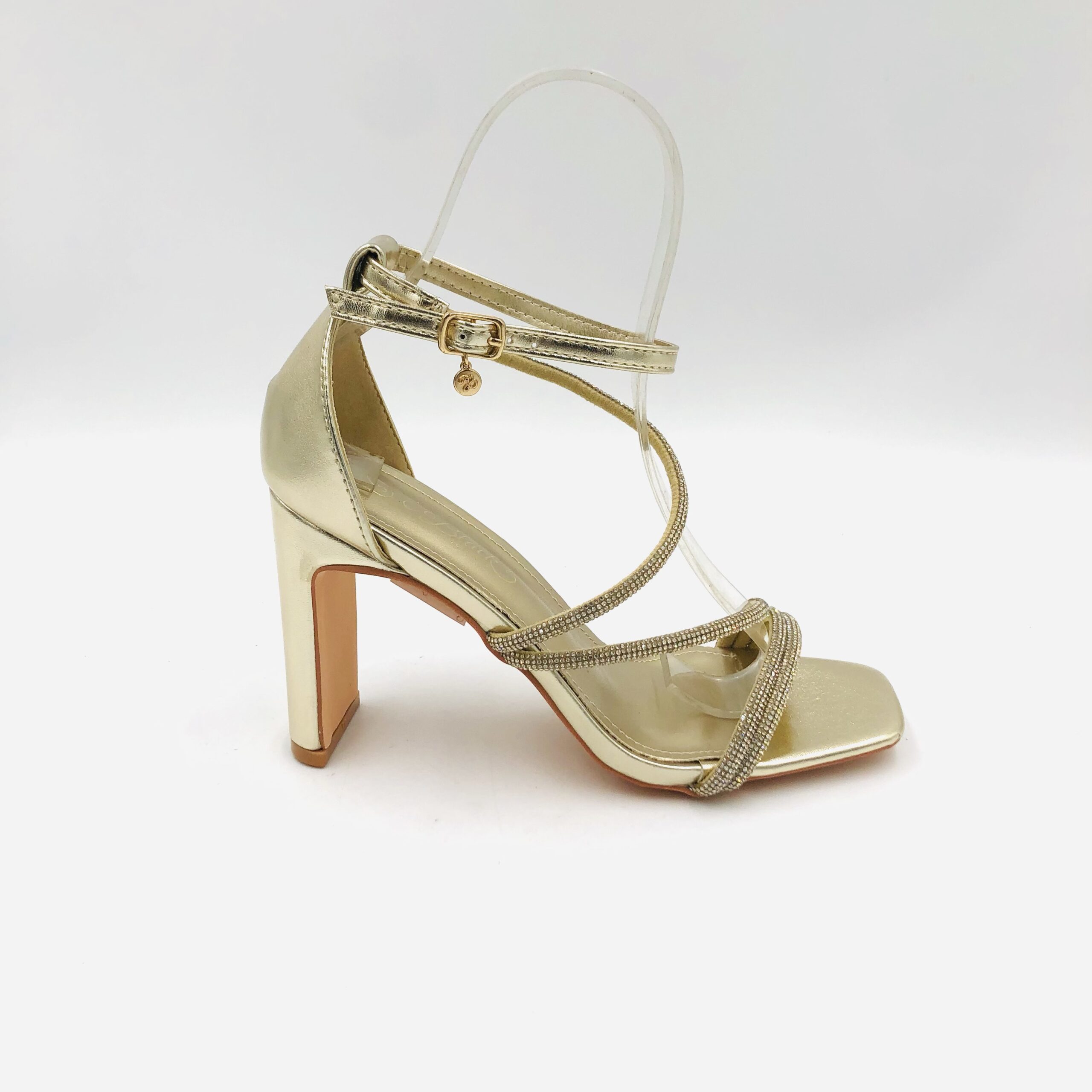 Miss Black Liliana 2 Gold Ladies Sandal - Image 2