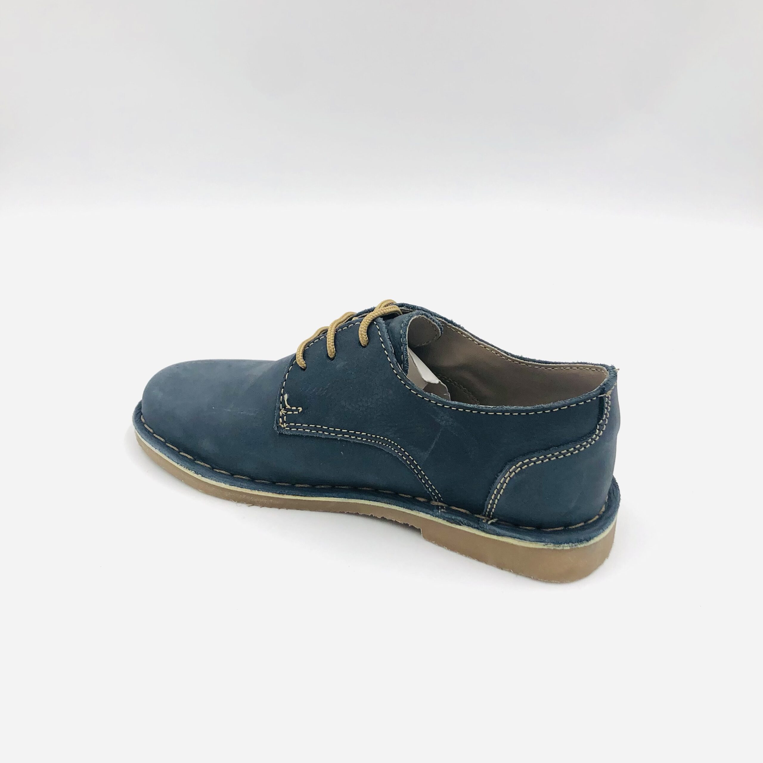 Desert Vellies Navy Ladies Nubuck Shoe - Image 3