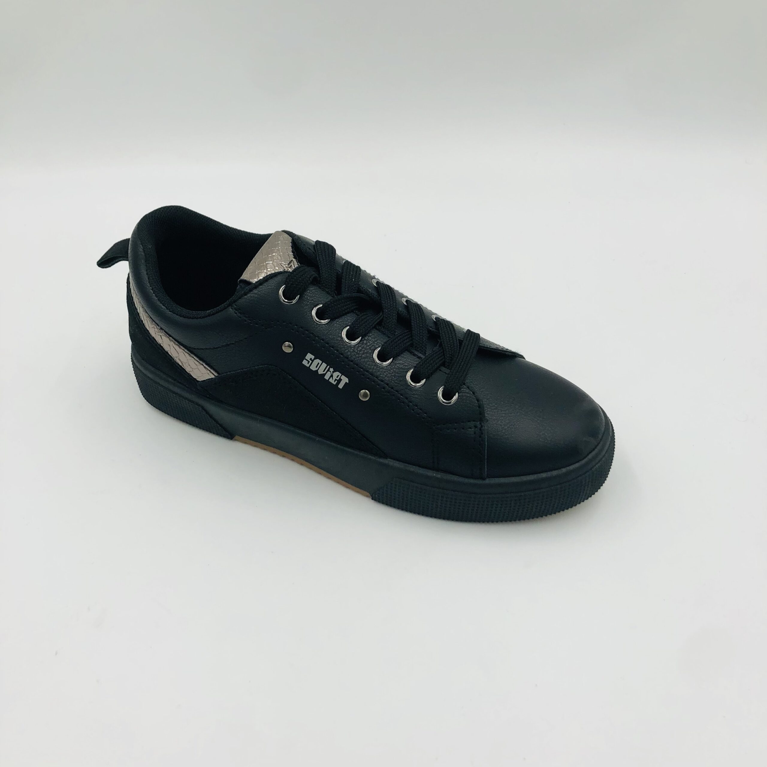 Soviet Ladies Coco Blanco Black Ladies Sneaker
