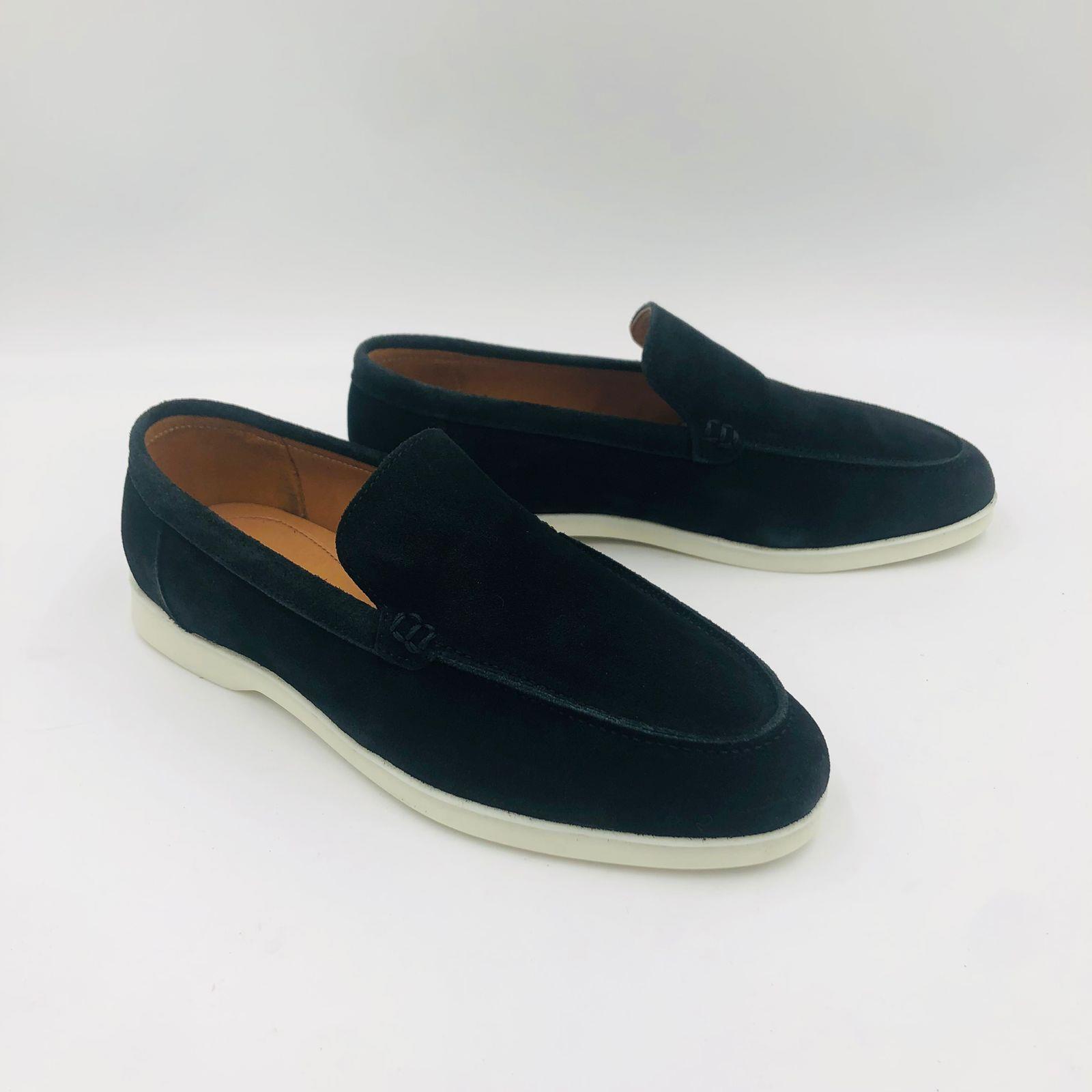 Arno Sig 1 Black/White Mens Loafer