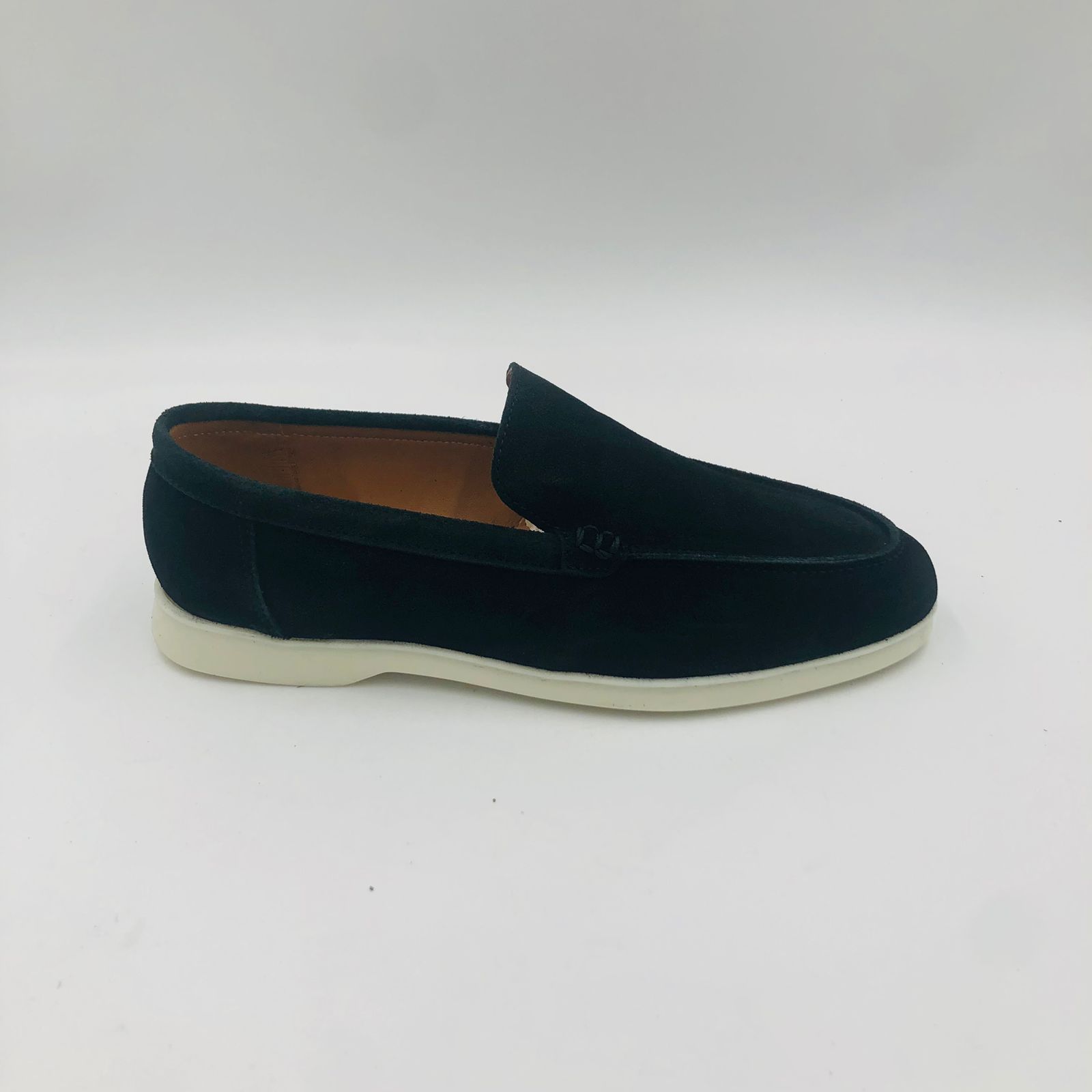 Arno Sig 1 Black/White Mens Loafer - Image 3