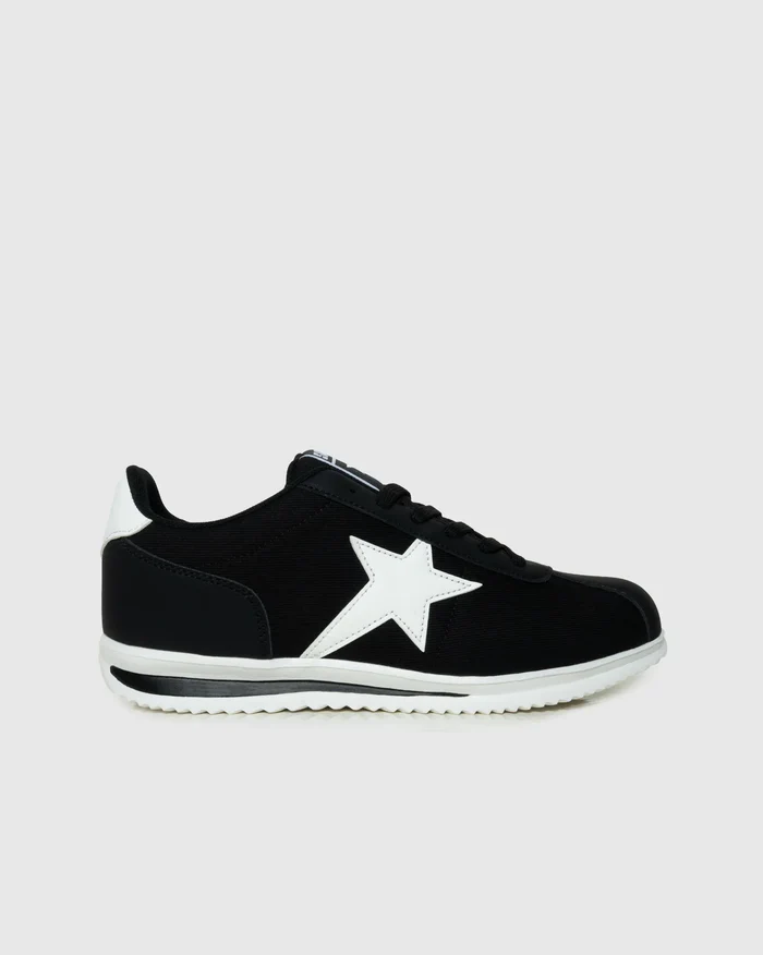 Soviet Ladies Infinity Black Lace-Up Sneaker - Image 2