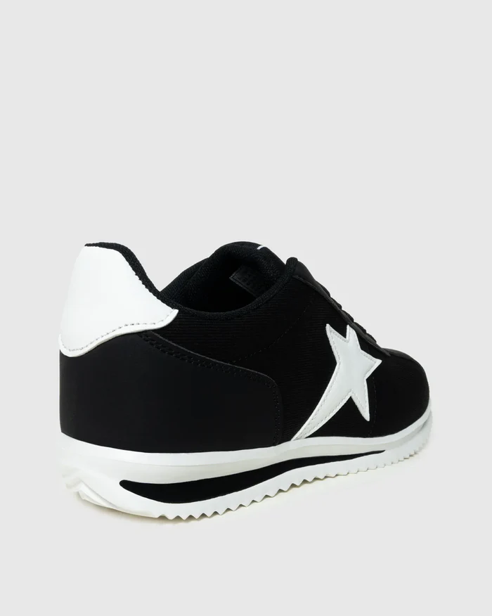 Soviet Ladies Infinity Black Lace-Up Sneaker - Image 4