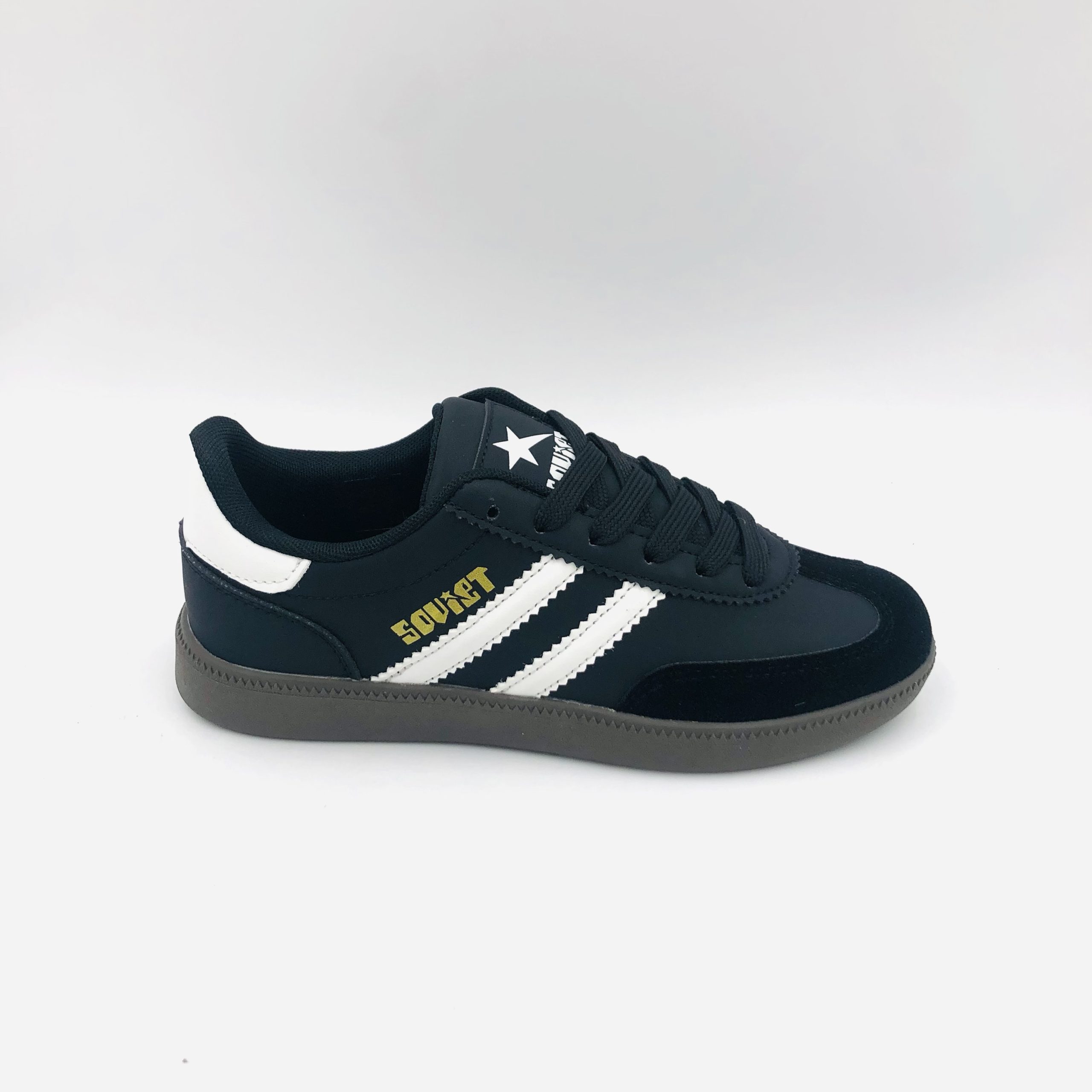 Soviet Ladies Ness Black; White & Gum Sneaker - Image 2