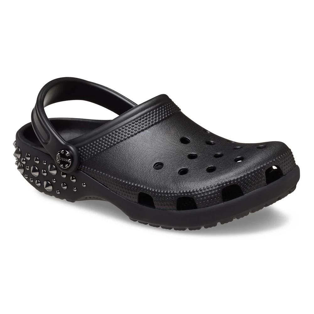 Crocs Ladies Black Classic Studded Clog