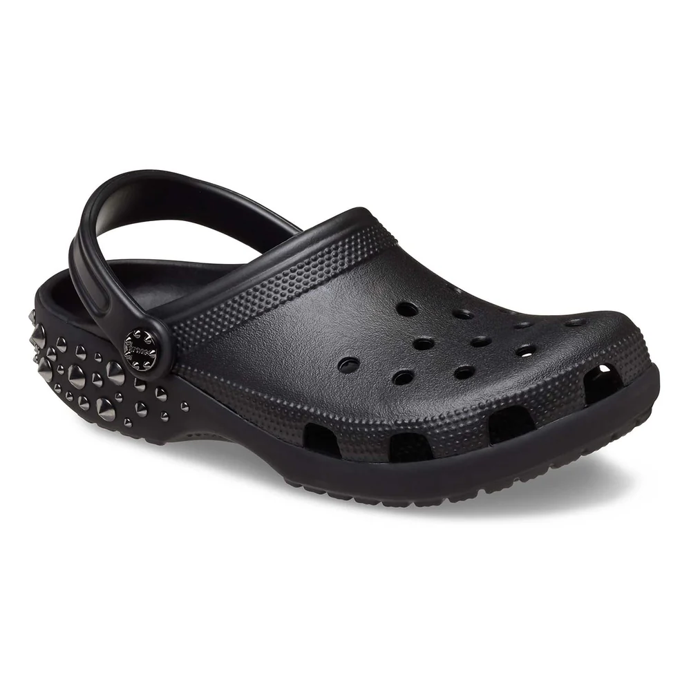 Crocs Ladies Black Classic Studded Clog - Image 3