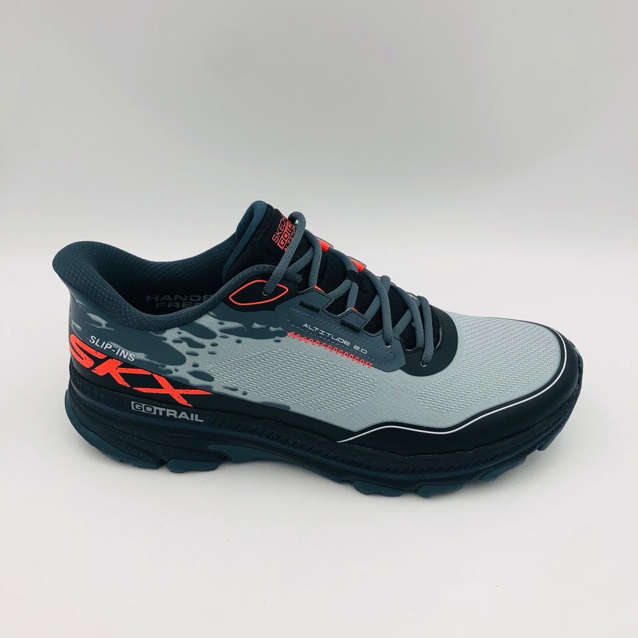 Skechers Go Run Trail Altitude 220761 Silver Mens Sneaker - Image 2