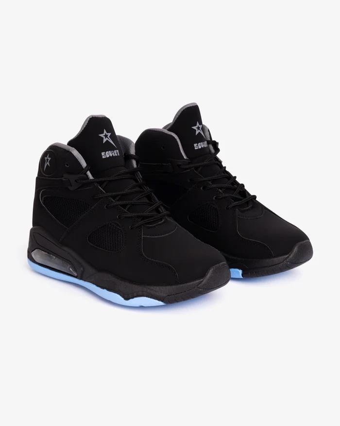 Soviet Youths Jax Black/Charcoal/Blue Sneaker Boot
