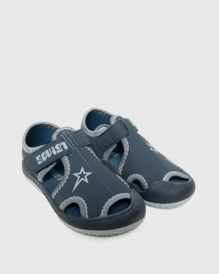 Soviet Kids Singh Navy & Charcoal Sandal