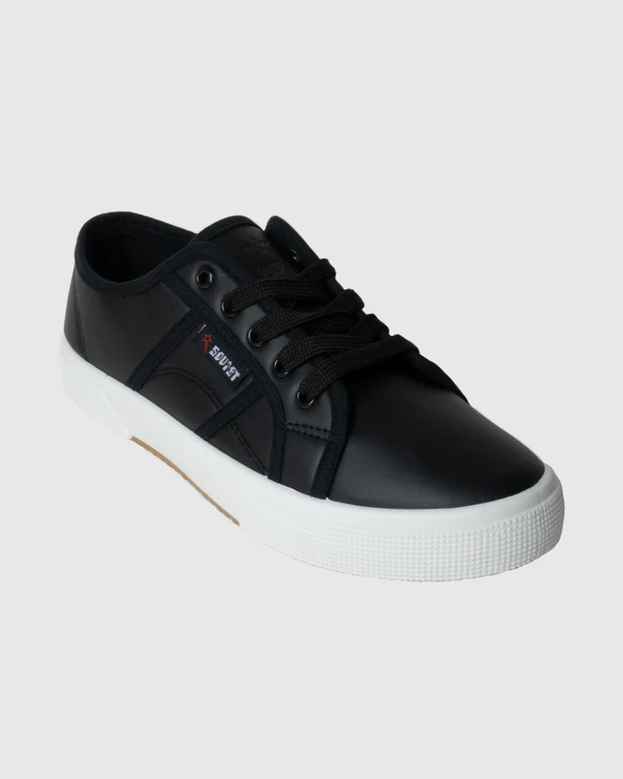 Soviet Ladies Rosewood Black Lace-Up Sneaker