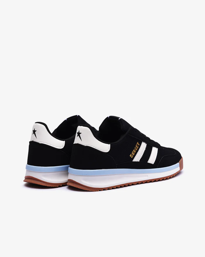 Soviet Mens Force Black; Off-White & Blue Sneaker - Image 2
