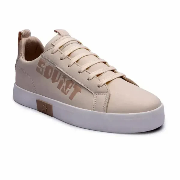 Soviet Ladies Hollywood Cream Stone Court Sneaker