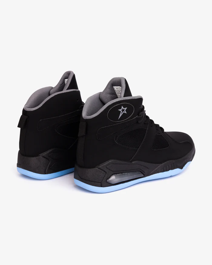 Soviet Youths Jax Black/Charcoal/Blue Sneaker Boot - Image 2