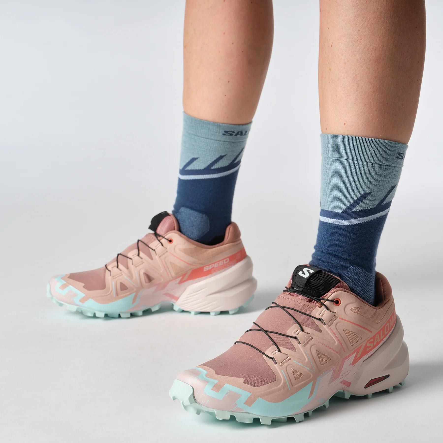 Salomon Ladies Speed Cross 6 Rose Violet Aqua
