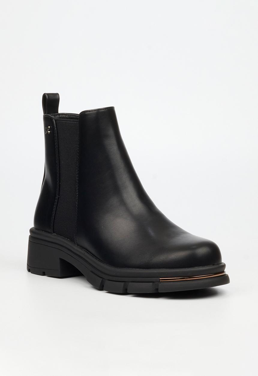 Rock N Co Static 2 Black Ladies Chelsea Boot