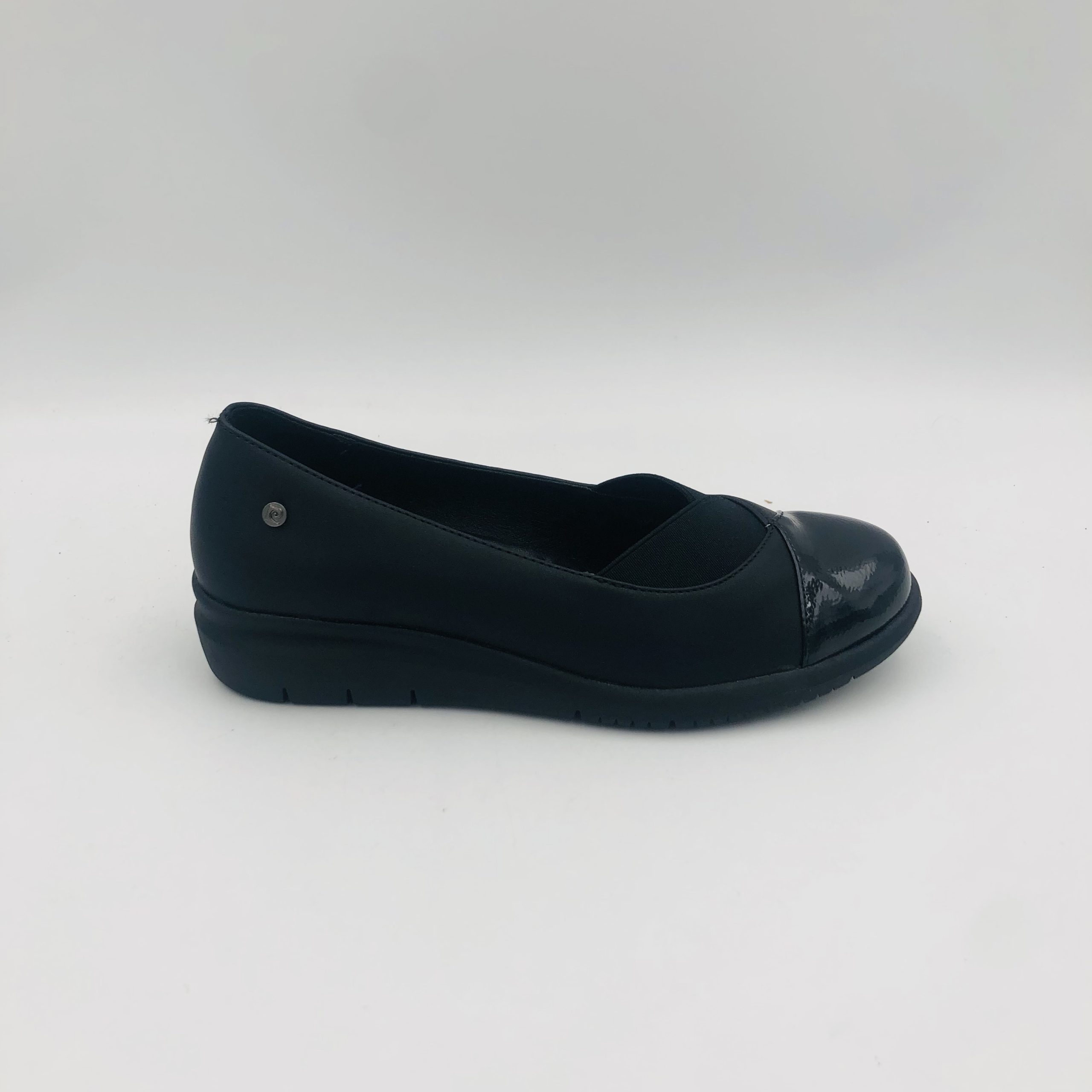 Piere Cardin Emma 1 Black Ladies Comfort Wedge - Image 2