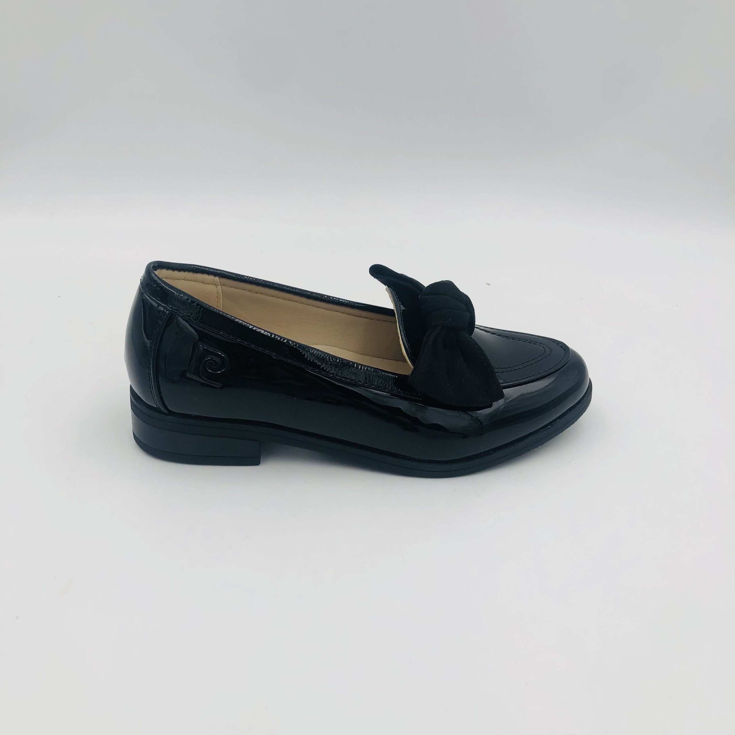 Pierre Cardin Leandra 20 Black Patent Ladies Bow Loafer - Image 2