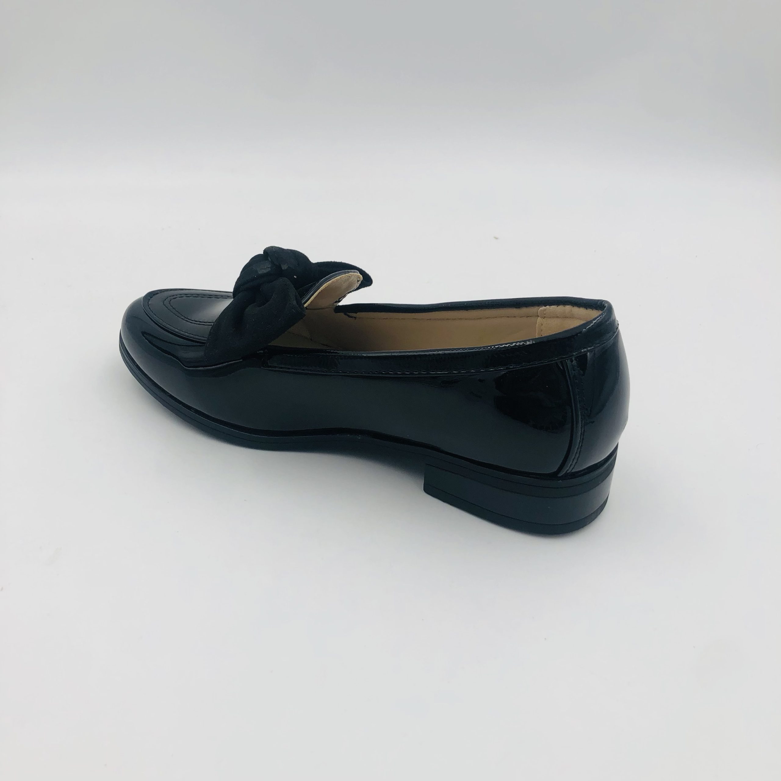 Pierre Cardin Leandra 20 Black Patent Ladies Bow Loafer - Image 3