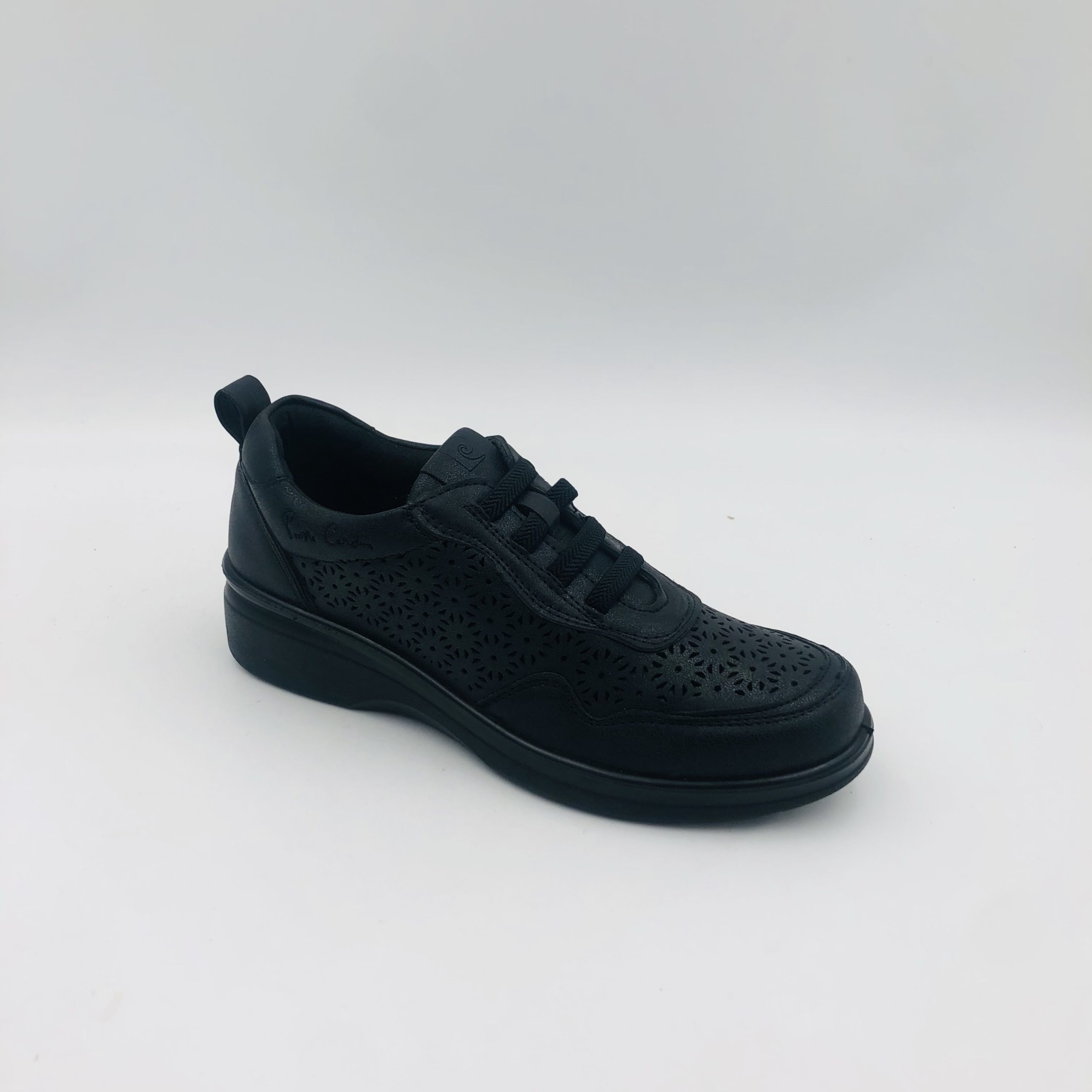 Pierre Cardin Rose 2 Black Ladies Comfort Wedge