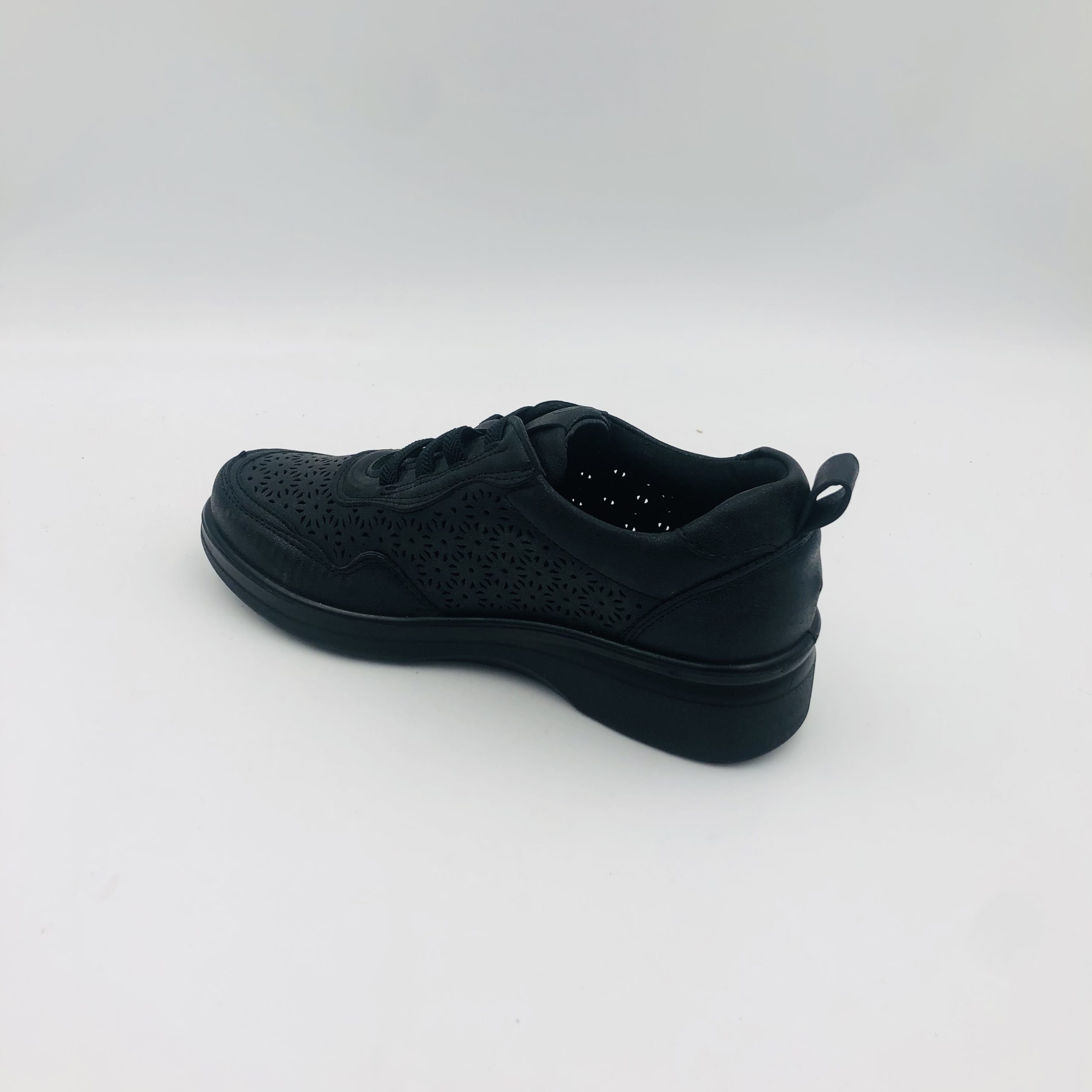 Pierre Cardin Rose 2 Black Ladies Comfort Wedge - Image 3