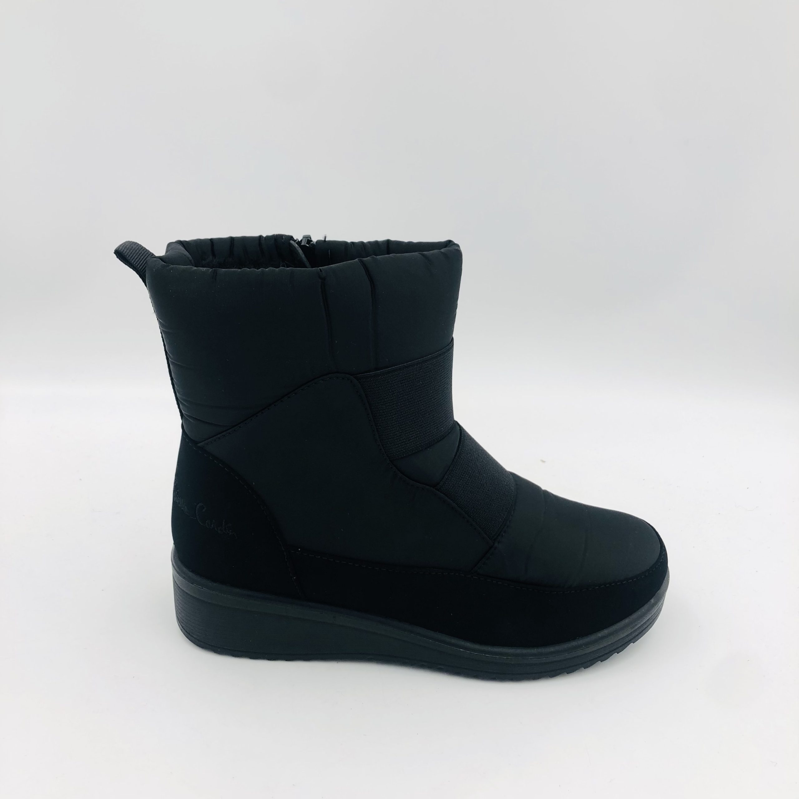 Pierre Cardin Christelle 6 Black Ladies Fur Lined Puffer Boot - Image 2