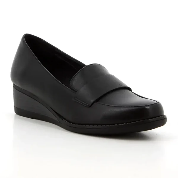 Soft Style By Hush Puppies Wallace Black Ladies Wedge