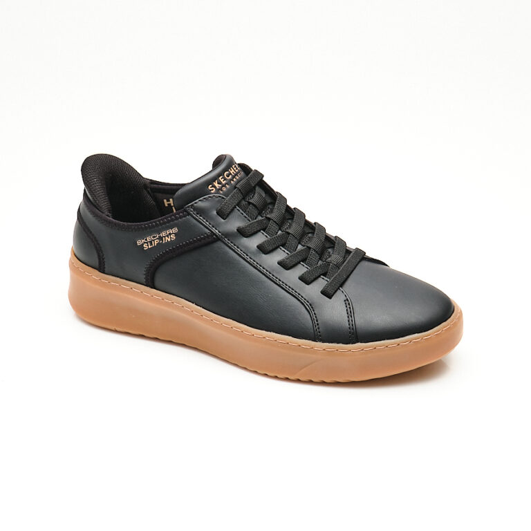 Skechers 183177 Black Mens Court Break Sneaker