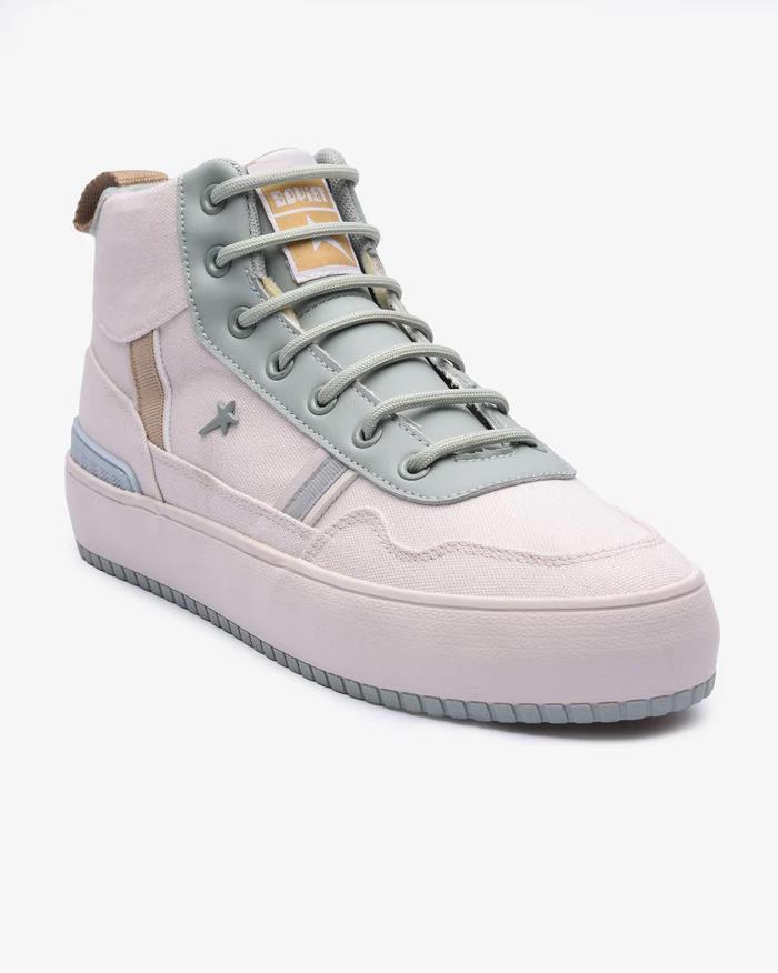 Soviet Mens Augustine Stone Sage & Beige Sneaker Boot