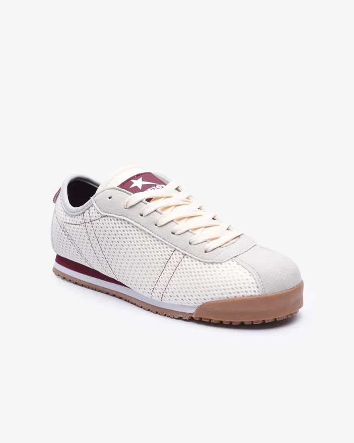 Soviet Mens Mexico White/Stone/Burgandy Sneaker - Image 2