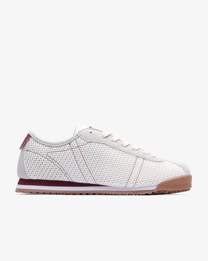 Soviet Mens Mexico White/Stone/Burgandy Sneaker - Image 3