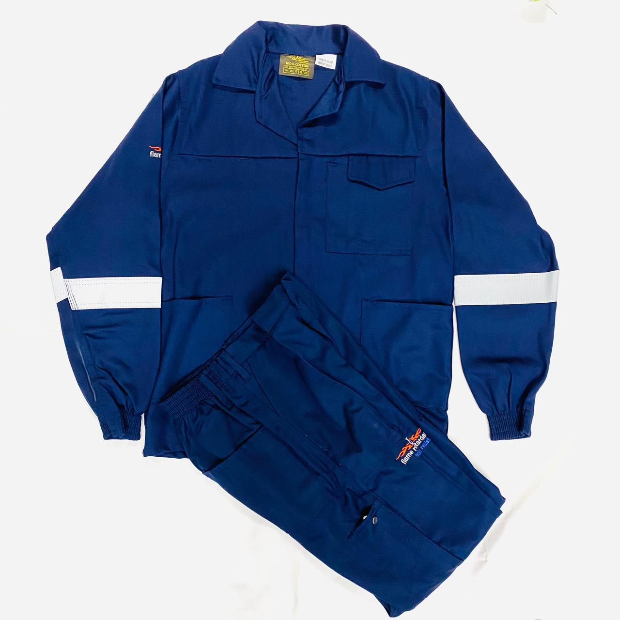 Approved flame retardent & acid resistant work suit