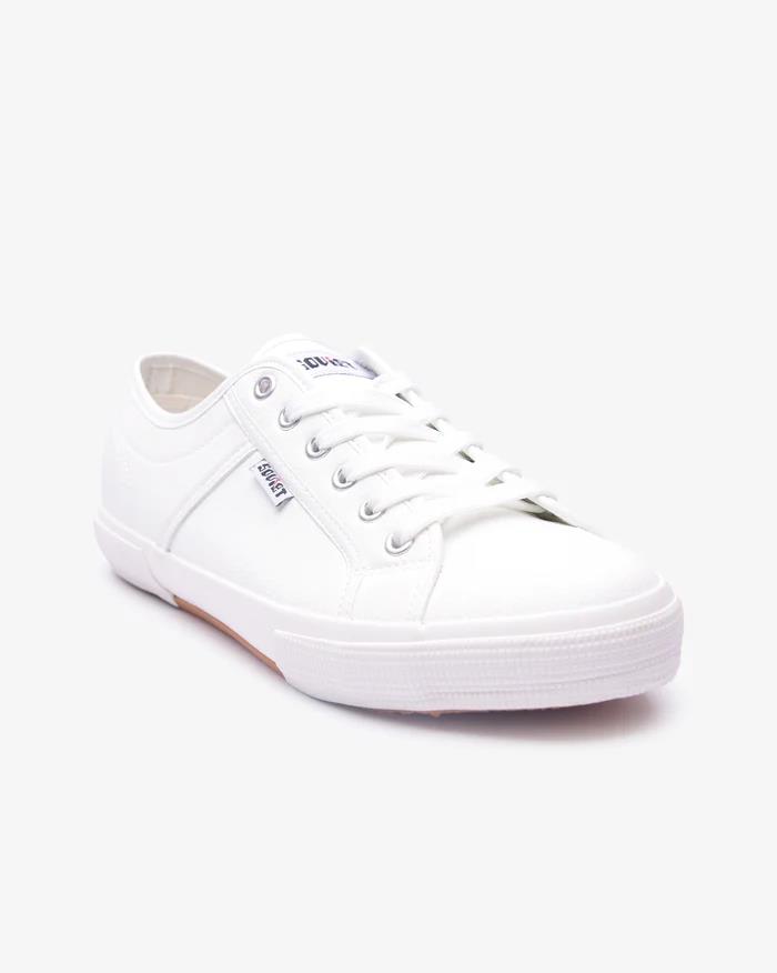 Soviet Mens Ayanda White Mono Sneaker