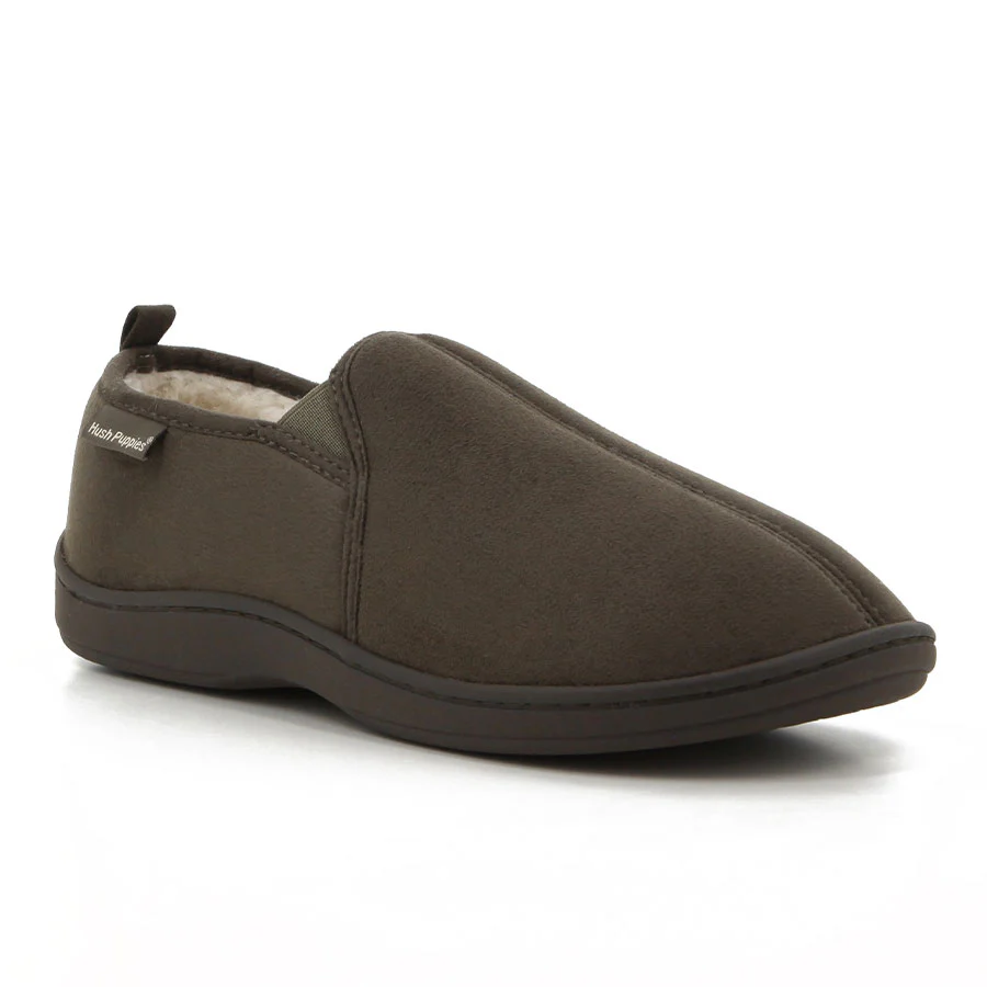 Hush Pippies Chris Mens Dark Green Slipper - Image 2
